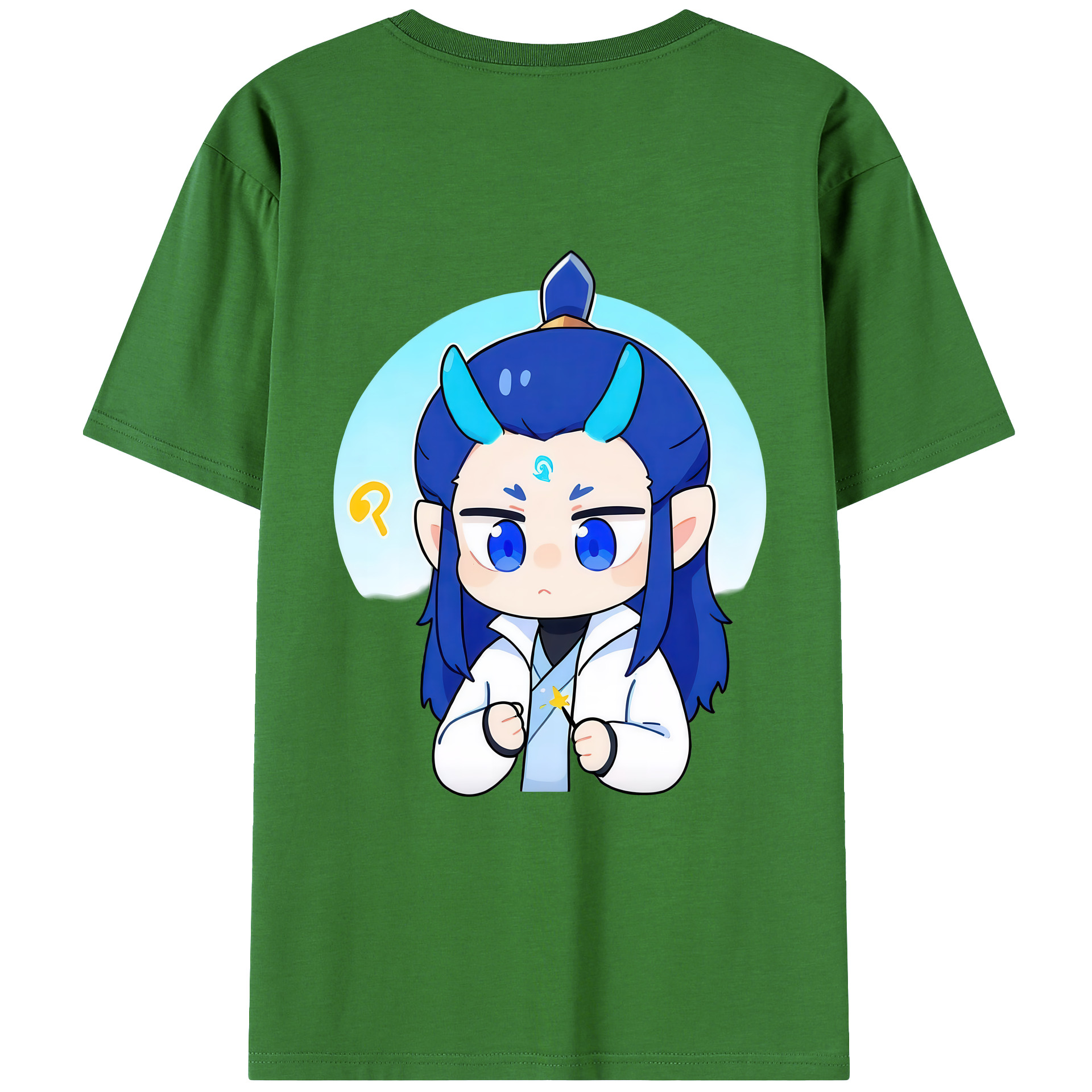 （画像用） Ne Zha 2 ナタ 魔童の大暴れ レディース半袖Tシャツ(バックプリント)